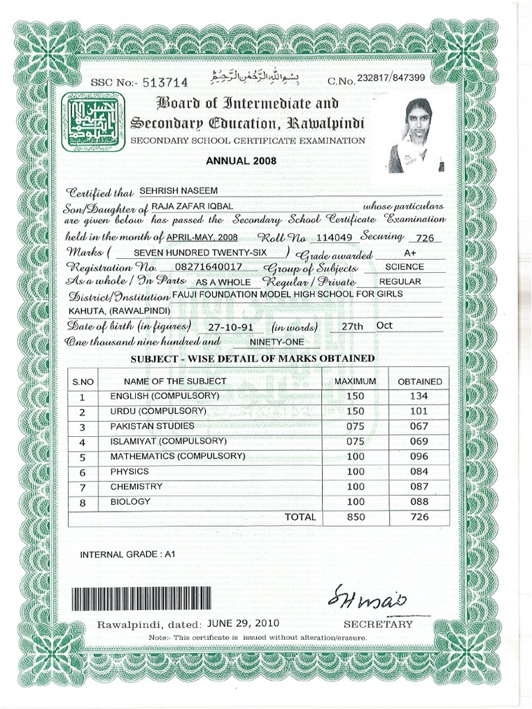 Matric PDF | PDF