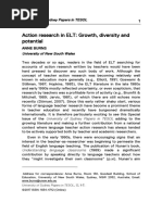 Action Research in ELT: Growth, Diversity and Potential: University of Sydney Papers in TESOL