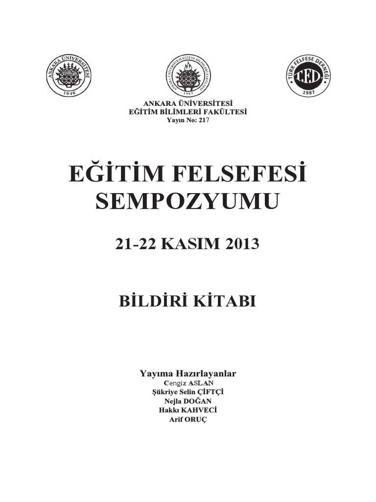Egi Ti M Felsefesi Sempozyumu Son Pdf