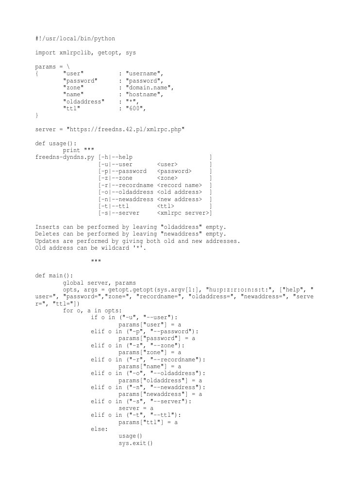 FreeDNS Dynamic DNS Update Script | PDF | Application Layer Protocols ...