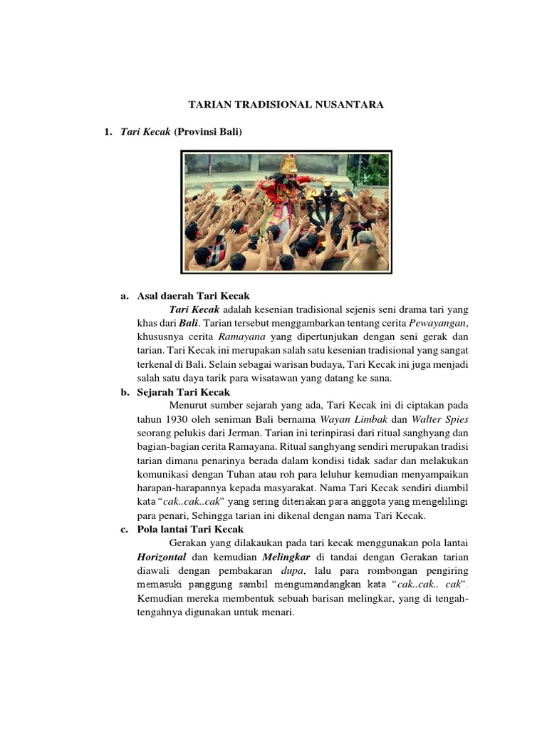 Paling Keren Tari Kecak Dari Bali Menggunakan Pola Lantai Berbentuk Garis - Nikies Diary