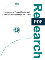 Application of Precast Decks and Other Elements To Bridge Structures