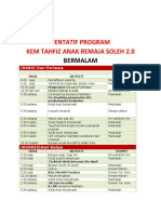 Tentatif Program Ogos 2019