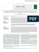 Clínica y Salud: The Connor-Davidson Resilience Scale (CD-RISC) Amongst Young Spanish Adults