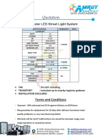15 W Solar LED Street Light System: Terms and Conditions
