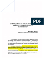 A Geopolítica na virada do milênio: logística e desenvolvimento sustentável