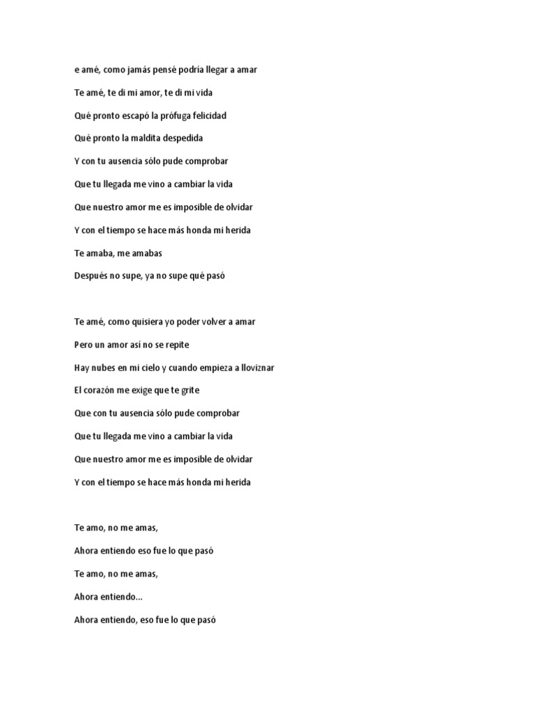 Reflexiones sobre un amor perdido | PDF | Poesía