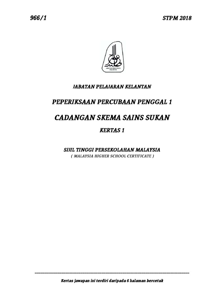 50 Contoh Soalan Sains Sukan Stpm Penggal 1 Png Sukangallery
