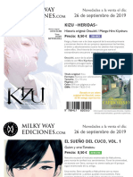 Novedades Milky Way Septiembre 2019