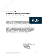 A Syllabus On Soil Geomorphology (Geopedology) : in The Framework of Landscape Ecology