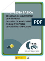 Propuesta Basica de Formacion Universitaria