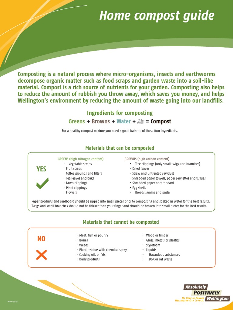Home Compost Guide: Greens | PDF | Compost | Gardens
