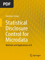 Statistical Disclosure Control for Microdata