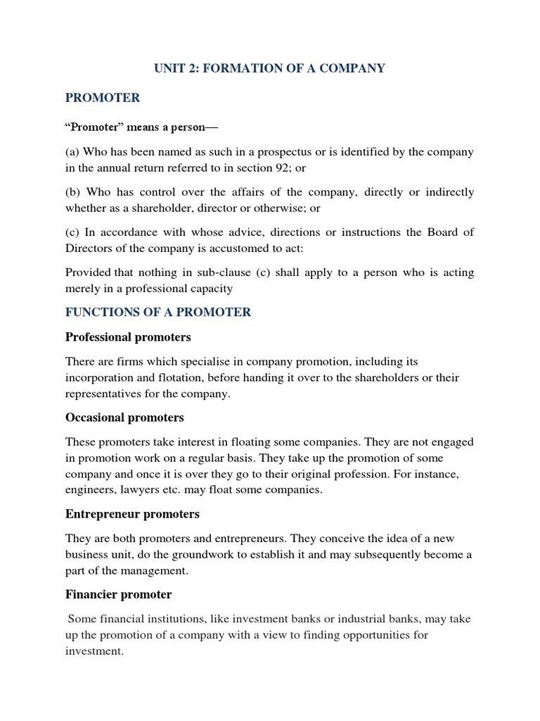 Company Formation Guide | PDF | Feasibility Study | Board Of Directors