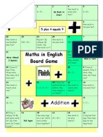 Board Game Maths in English