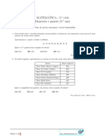 Ficha Matemática 8o Ano