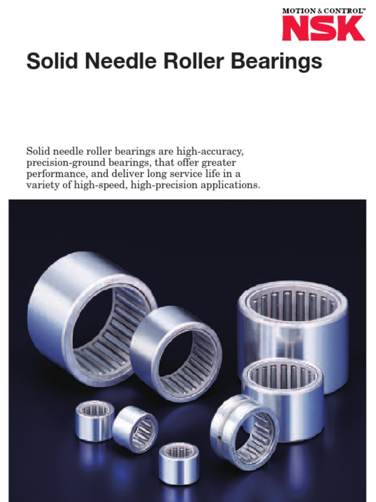 Solid Needle Roller Bearings PDF Bearing (Mechanical) Engineering