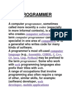 Programmer: Computer Software Computers Computer Language Assembly Cobol C C++ C# Java Lisp Python Web