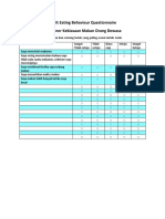 Adult Eating Behaviour Questionnaire