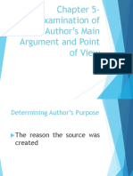 Chapter 5-Examination of Author's Main Argument and Point of View