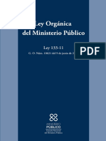 Ley Organica del Ministerio Publico No. 133