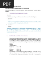 Inductive and Deductive Reasoning Logic Puzzle