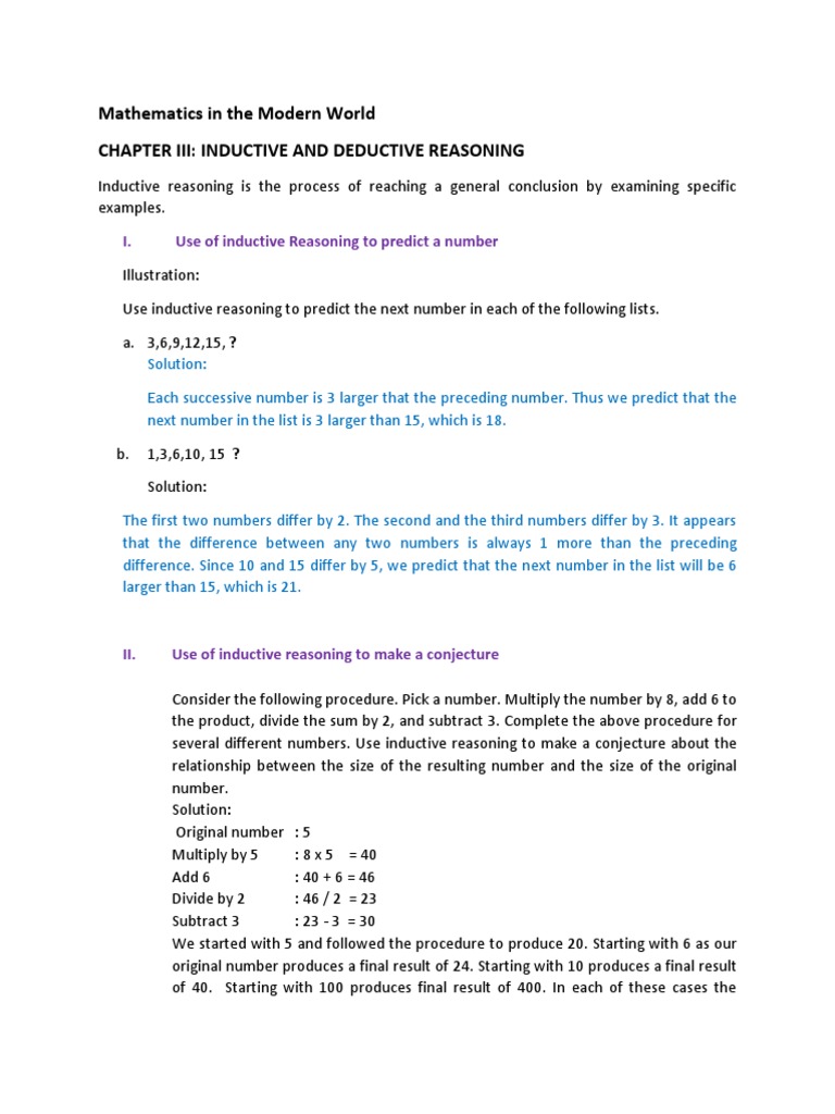 Deductive Reasoning in Logic Puzzles | PDF | Deductive Reasoning ...