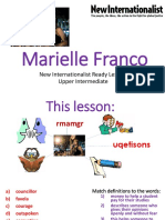 Marielle Franco: New Internationalist Ready Lesson Upper Intermediate