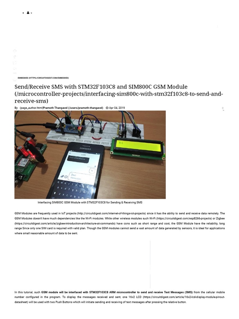 STM32f103c8 Interfacing | PDF | Embedded System | Arduino