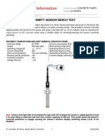 Proximity Switch Testing Proceedure - Mayco