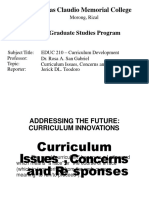 Issues About Curriculum