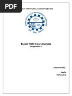 Kunst 1600 Case Analysis