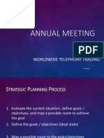 Annual Meeting Strategic Planning Process Worldwide Telephony