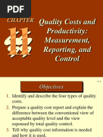 Quality Costs and Productivity: Measurement, Reporting, and Control