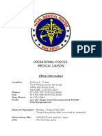 Operational Forces Medical Liaison: Office Information