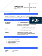 Sample Layout Resume 4