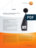 Sound Level Meter: Testo 816-1 - Sound Level Measurement With Integrated Data Storage