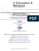 Intervention Mapping - A Process For Developing Theory and Evidence Based