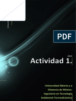 Actividad 1. Sistemas Termodinámicos en El Entorno