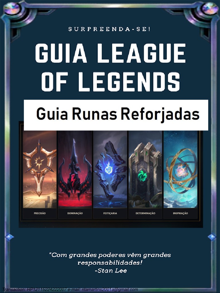 Guia de Runas Reforjadas no LoL | PDF | Tempo | E-books