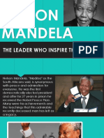 Nelson Mandela: The Leader Who Inspire The World