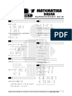 Matematika DASAR SBMPTN 2018