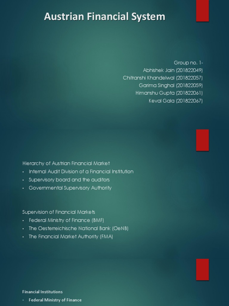 Overview of the Austrian Financial System | PDF