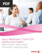 Xerox Workcentre 7220/7225 Multifunction System: Meet Today'S Tasks, Build Tomorrow'S Opportunities