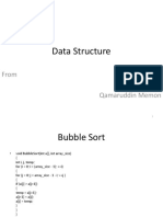 Data Structure: From Qamaruddin Memon