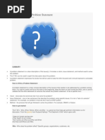How To Write A Problem Statement