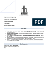 Traffic Engineering Syllybas