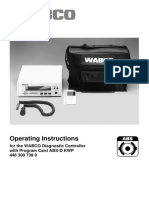 Operating Instructions: For The WABCO Diagnostic Controller With Program Card ABS-D KWP 446 300 739 0