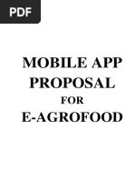 Mobile App Proposal For E-AgroFood