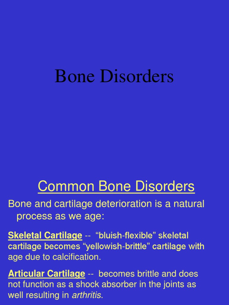 Overview of Common Bone Disorders | PDF | Bone | Joint